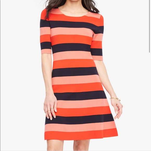 red sweater swing dress